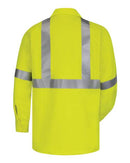 Bulwark - High Visibility Long Sleeve Work Shirt Long Sizes - SMW4L