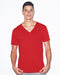 American Apparel - USA-Made Unisex Fine Jersey V-Neck Tee - 2456