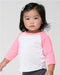 American Apparel - Infant Poly/Cotton Three-Quarter Sleeve Raglan Tee - BB053W