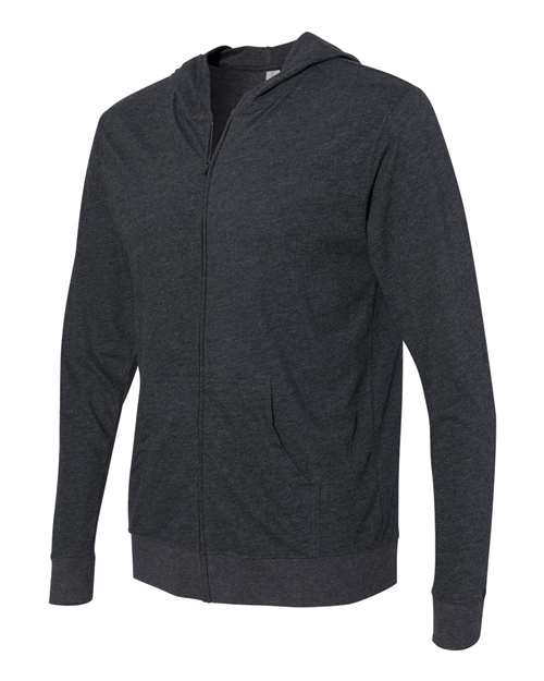 Next Level - Sueded Long Sleeve Hooded Full Zip - 6491