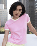 American Apparel - Women’s 50/50 Ringer Tee - BB310W