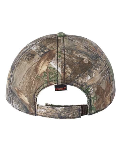 Outdoor Cap - Camo Cap with American Flag Undervisor - CWF315