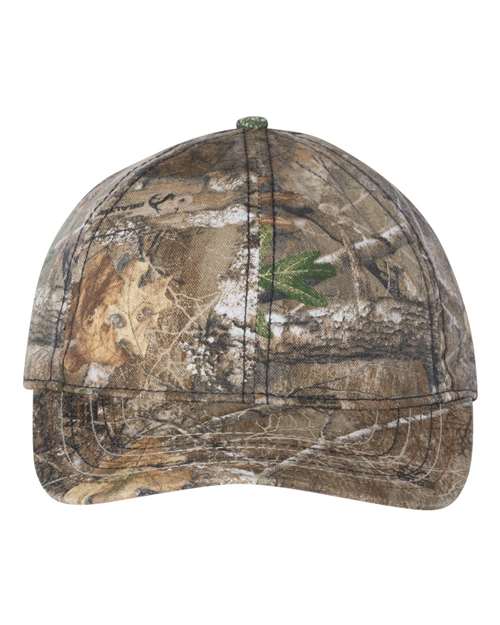 Outdoor Cap - Camo Cap with American Flag Undervisor - CWF315