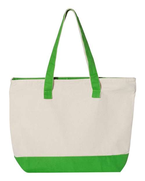 Q-Tees - 19L Zippered Tote - Q1300