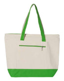 Q-Tees - 19L Zippered Tote - Q1300