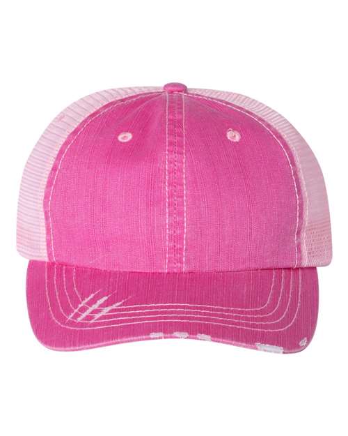 Mega Cap - Herringbone Trucker Cap - 6990