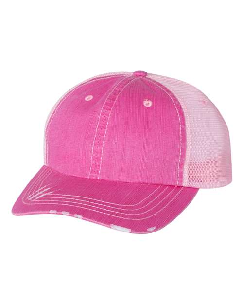 Mega Cap - Herringbone Trucker Cap - 6990