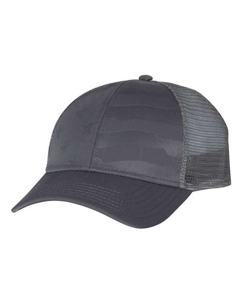 Outdoor Cap - Debossed Stars and Stripes Mesh-Back Cap - USA750M