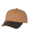 Outdoor Cap - Weathered Canvas Crown with Contrast-Color Visor Cap - HPK100