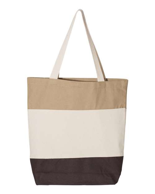 Q-Tees - 11L Tri-Color Tote - Q125900