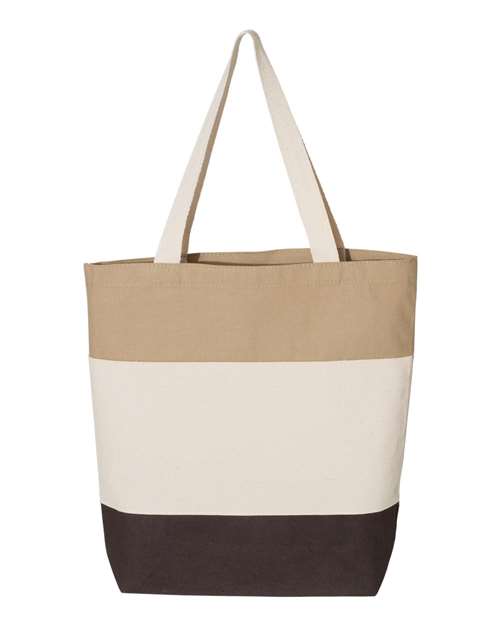 Q-Tees - 11L Tri-Color Tote - Q125900