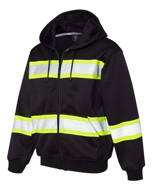 Kishigo - EV Series® Enhanced Visibility Full-Zip Hooded Sweatshirt - B310-313