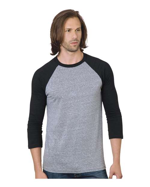 Bayside - Triblend Three-Quarter Sleeve Raglan Tee - 9525