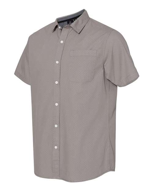 Burnside - Peached Printed Poplin Short Sleeve Shirt - 9290