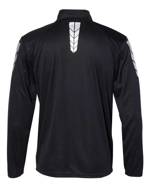 Badger - Metallic Print Quarter-Zip Pullover - 4148