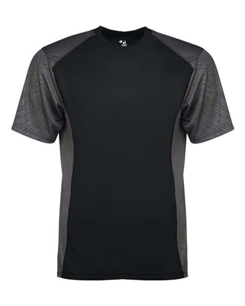 Badger - Line Embossed Colorblock T-Shirt - 4158