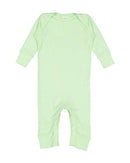 Rabbit Skins - Infant Long Legged Baby Rib Bodysuit - 4412