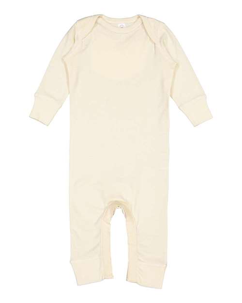 Rabbit Skins - Infant Long Legged Baby Rib Bodysuit - 4412