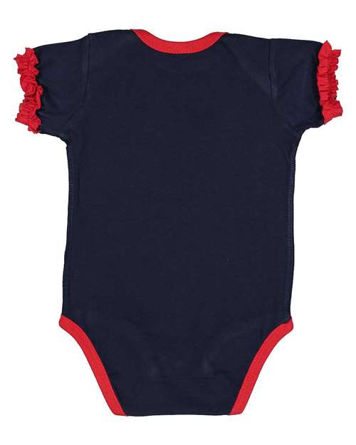 Rabbit Skins - Infant Ruffle Fine Jersey Bodysuit - 4429