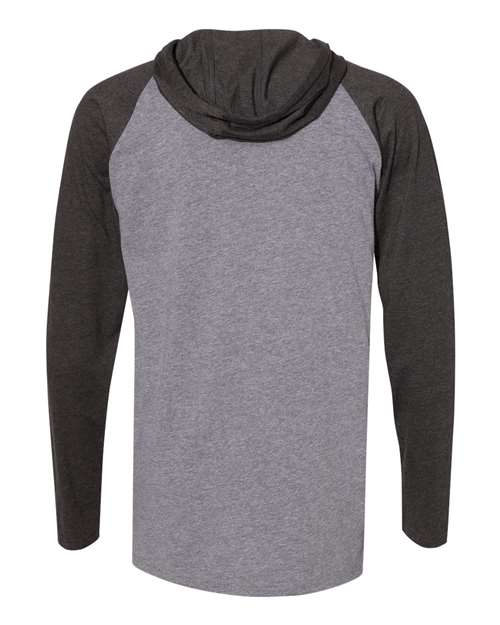 LAT - Fine Jersey Hooded Long Sleeve Raglan T-Shirt - 6917