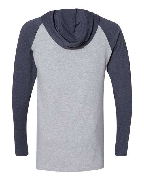 LAT - Fine Jersey Hooded Long Sleeve Raglan T-Shirt - 6917