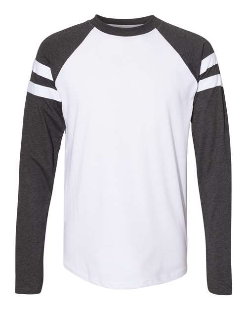 LAT - Fine Jersey Mash Up Long Sleeve Tee - 6934