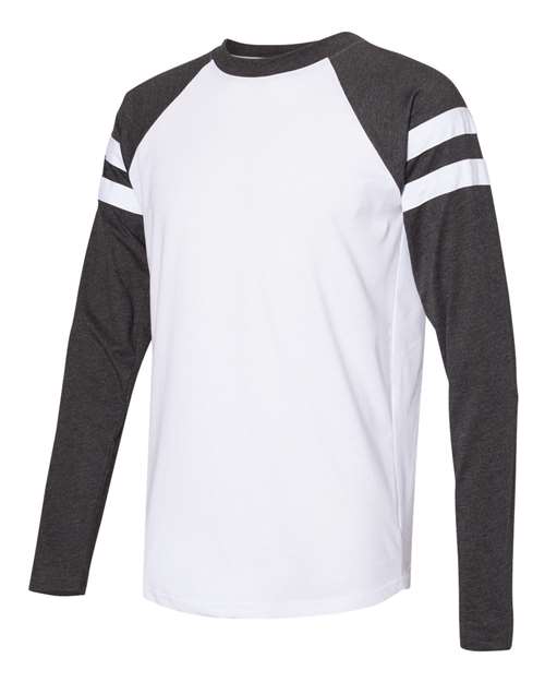LAT - Fine Jersey Mash Up Long Sleeve Tee - 6934