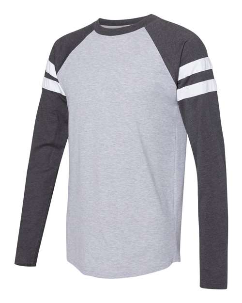LAT - Fine Jersey Mash Up Long Sleeve Tee - 6934