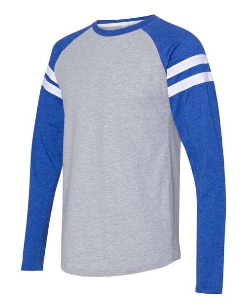 LAT - Fine Jersey Mash Up Long Sleeve Tee - 6934
