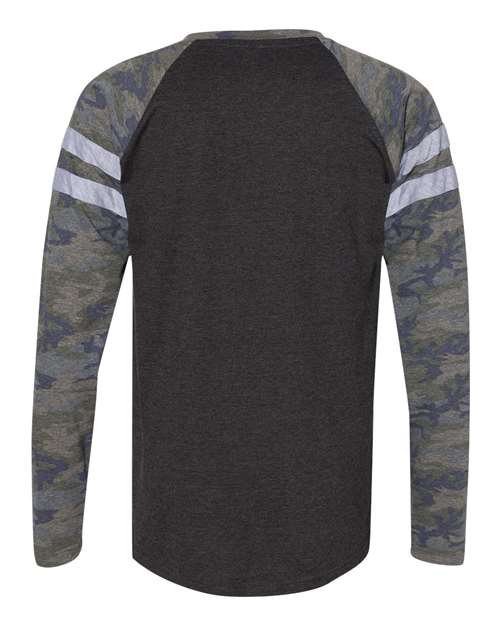 LAT - Fine Jersey Mash Up Long Sleeve Tee - 6934