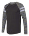 LAT - Fine Jersey Mash Up Long Sleeve Tee - 6934