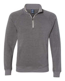 J. America - Triblend Quarter-Zip Sweatshirt - 8869