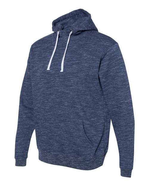 J. America - Mélange Fleece Hooded Sweatshirt - 8677