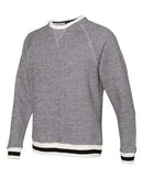 J. America - Peppered Fleece Crewneck Sweatshirt - 8702