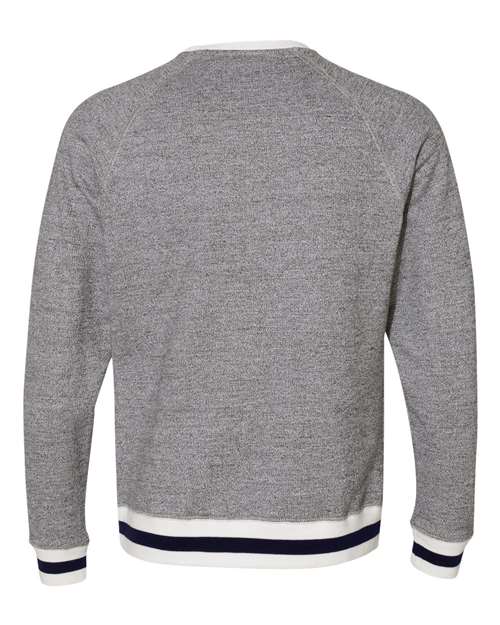 J. America - Peppered Fleece Crewneck Sweatshirt - 8702