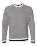 J. America - Peppered Fleece Crewneck Sweatshirt - 8702