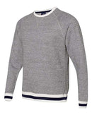 J. America - Peppered Fleece Crewneck Sweatshirt - 8702