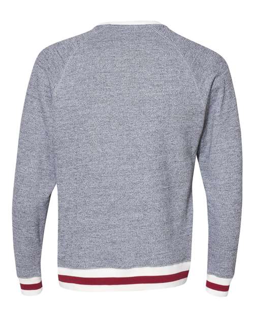 J. America - Peppered Fleece Crewneck Sweatshirt - 8702