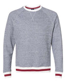 J. America - Peppered Fleece Crewneck Sweatshirt - 8702