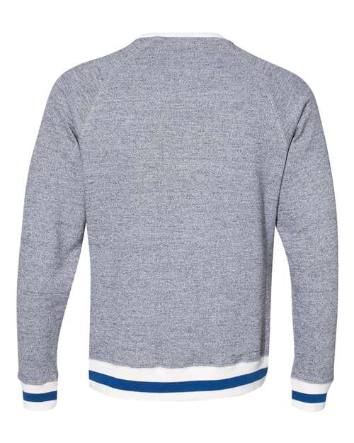 J. America - Peppered Fleece Crewneck Sweatshirt - 8702