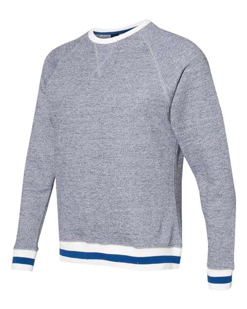 J. America - Peppered Fleece Crewneck Sweatshirt - 8702