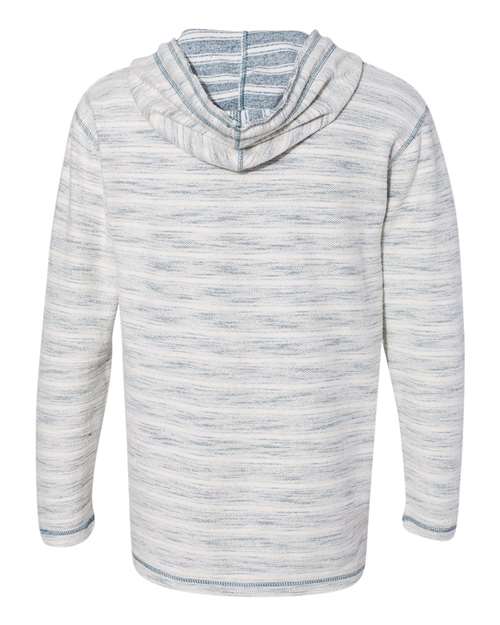 J. America - Baja French Terry V-Neck Hooded Pullover - 8692