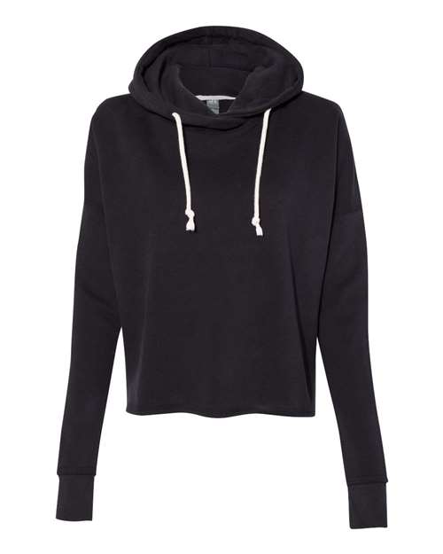 J. America - Women’s Lounge Fleece Hi-Low Hooded Sweatshirt - 8684