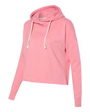 J. America - Women’s Lounge Fleece Hi-Low Hooded Sweatshirt - 8684