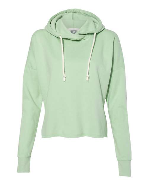 J. America - Women’s Lounge Fleece Hi-Low Hooded Sweatshirt - 8684