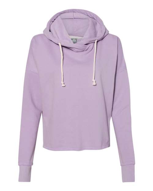 J. America - Women’s Lounge Fleece Hi-Low Hooded Sweatshirt - 8684