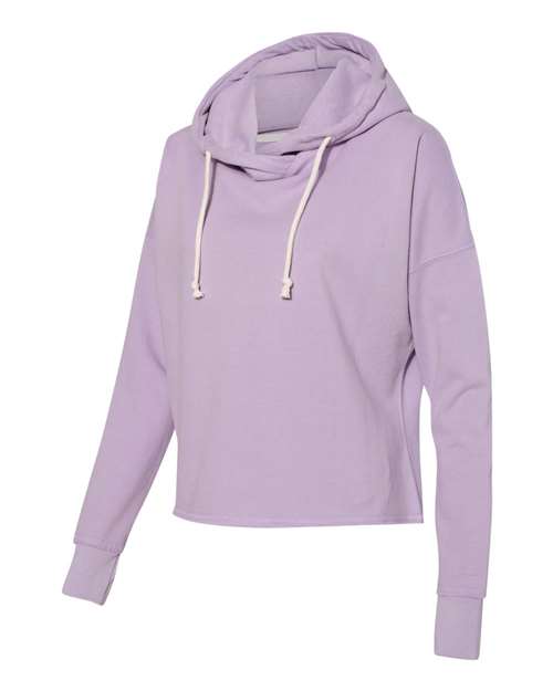 J. America - Women’s Lounge Fleece Hi-Low Hooded Sweatshirt - 8684