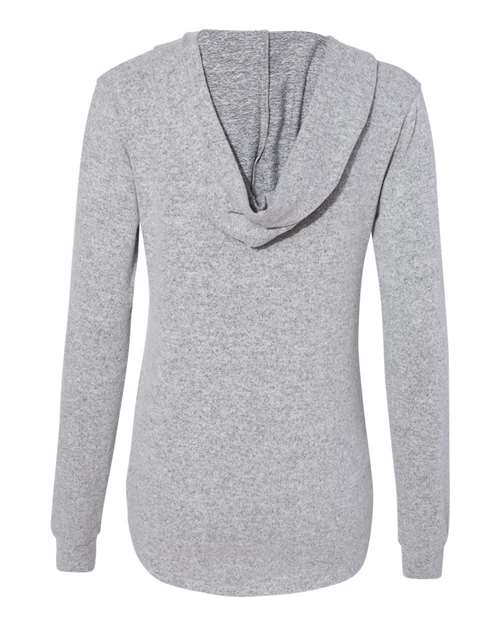 J. America - Women’s Cozy Jersey Hooded Pullover - 8655