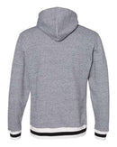 J. America - Peppered Fleece Lapover Hooded Sweatshirt - 8701