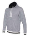 J. America - Peppered Fleece Lapover Hooded Sweatshirt - 8701